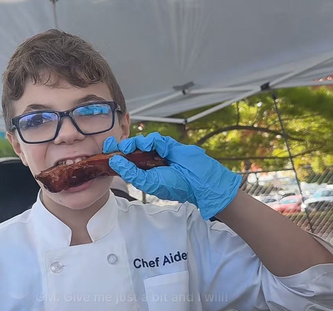 Sloan Seasonings Sponsors 11-Year-Old BBQ Prodigy, Chef Aiden from Oshkosh, Wisconsin