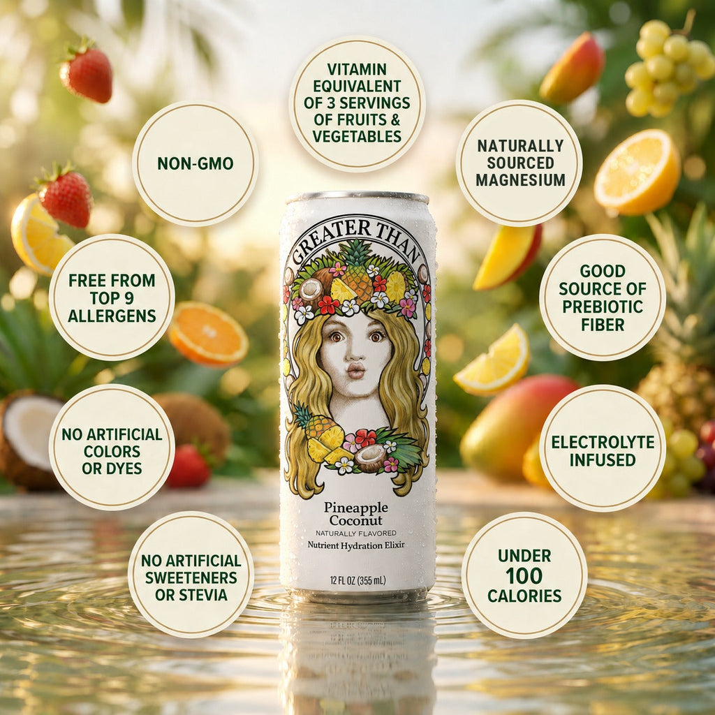 Pineapple Coconut: Coconut Water and Real Fruit Juice with Electrolytes, Vitamins and Fiber