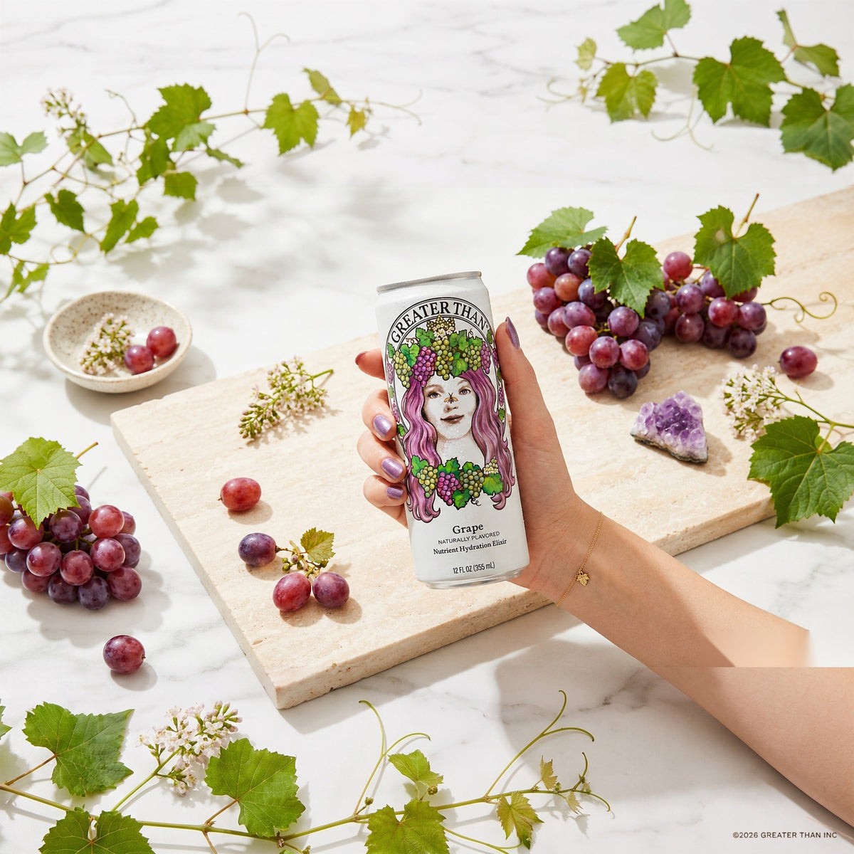 Grape: Coconut Water and Real Fruit Juice with Electrolytes, Vitamins and Fiber