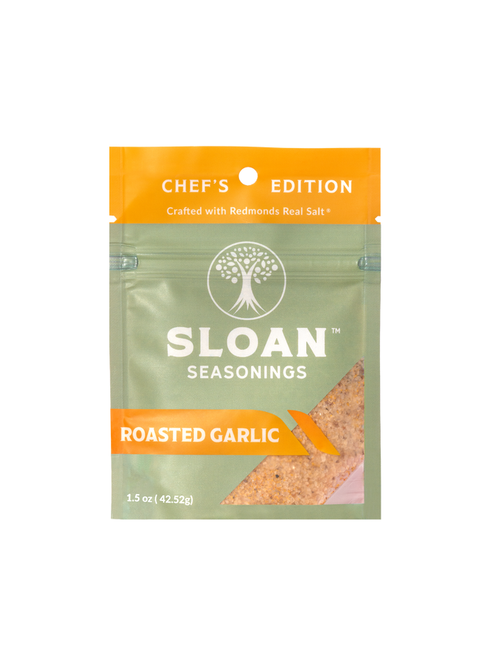 Roasted Garlic Travel Pack | Redmond Real Salt® | Chef's Edition