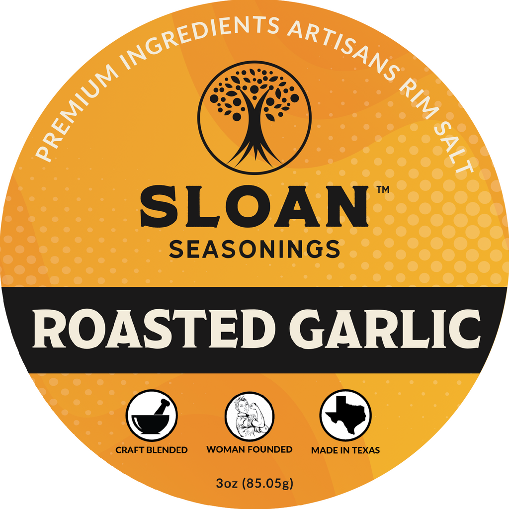 Roasted Garlic Rim Salt | Bold & Umami | No Citric Acid