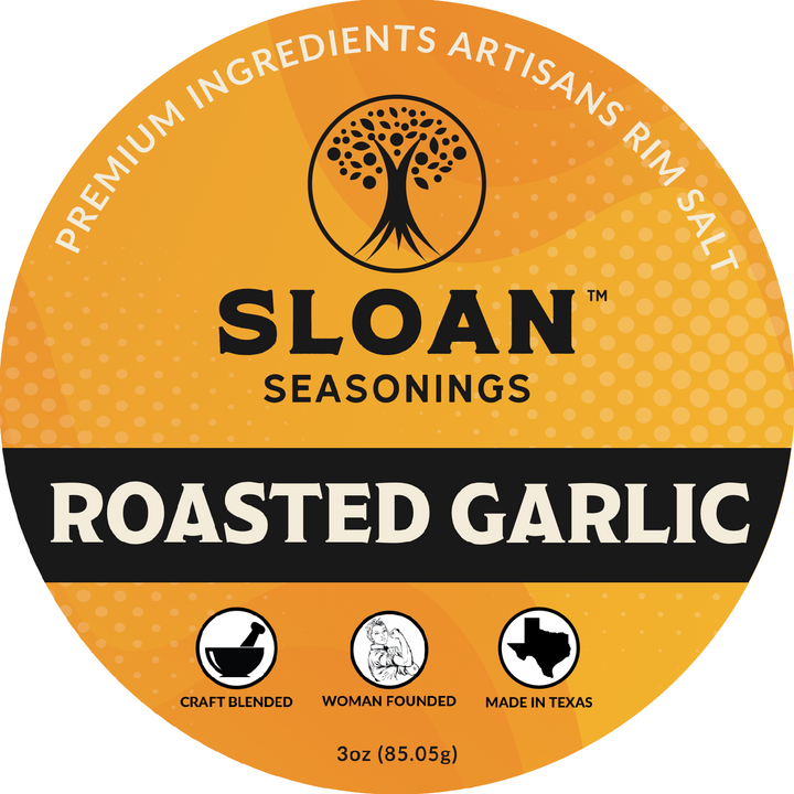 Roasted Garlic Rim Salt | Bold & Umami | No Citric Acid