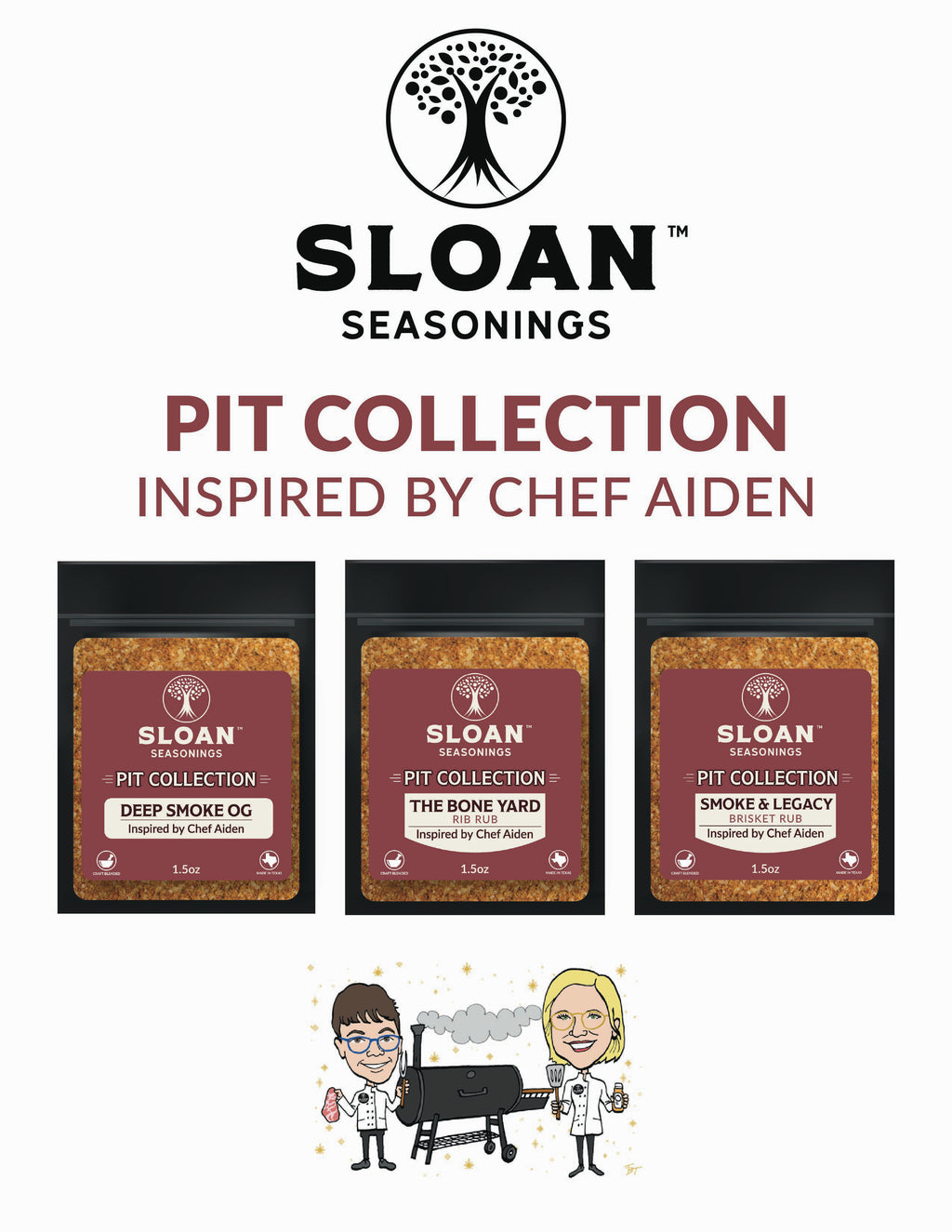 The Bone Yard Rib Blend | Pit Collection | Sloan Seasonings x Chef Aiden
