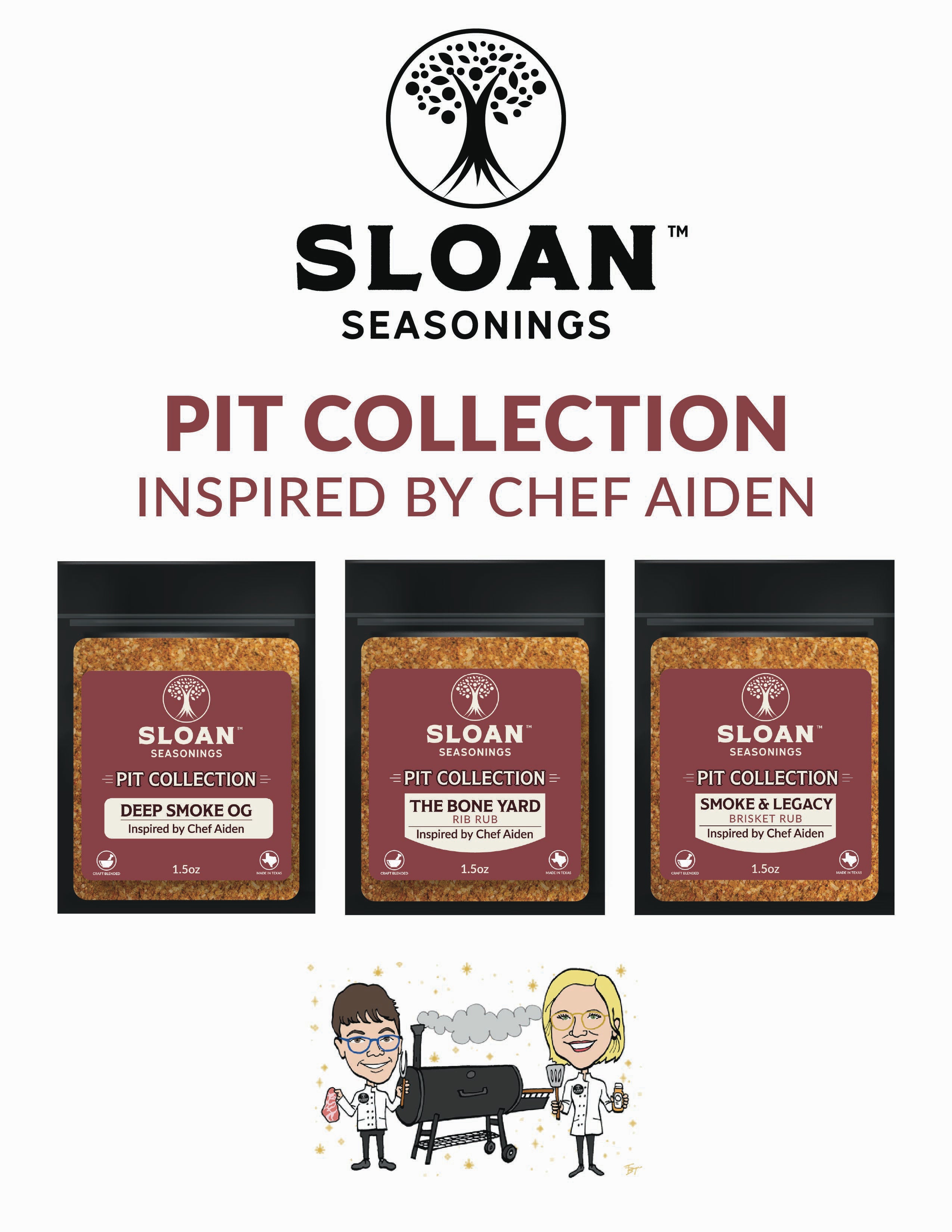 Smoke &amp; Legacy Brisket Blend | Pit Collection | Sloan Seasonings x Chef Aiden
