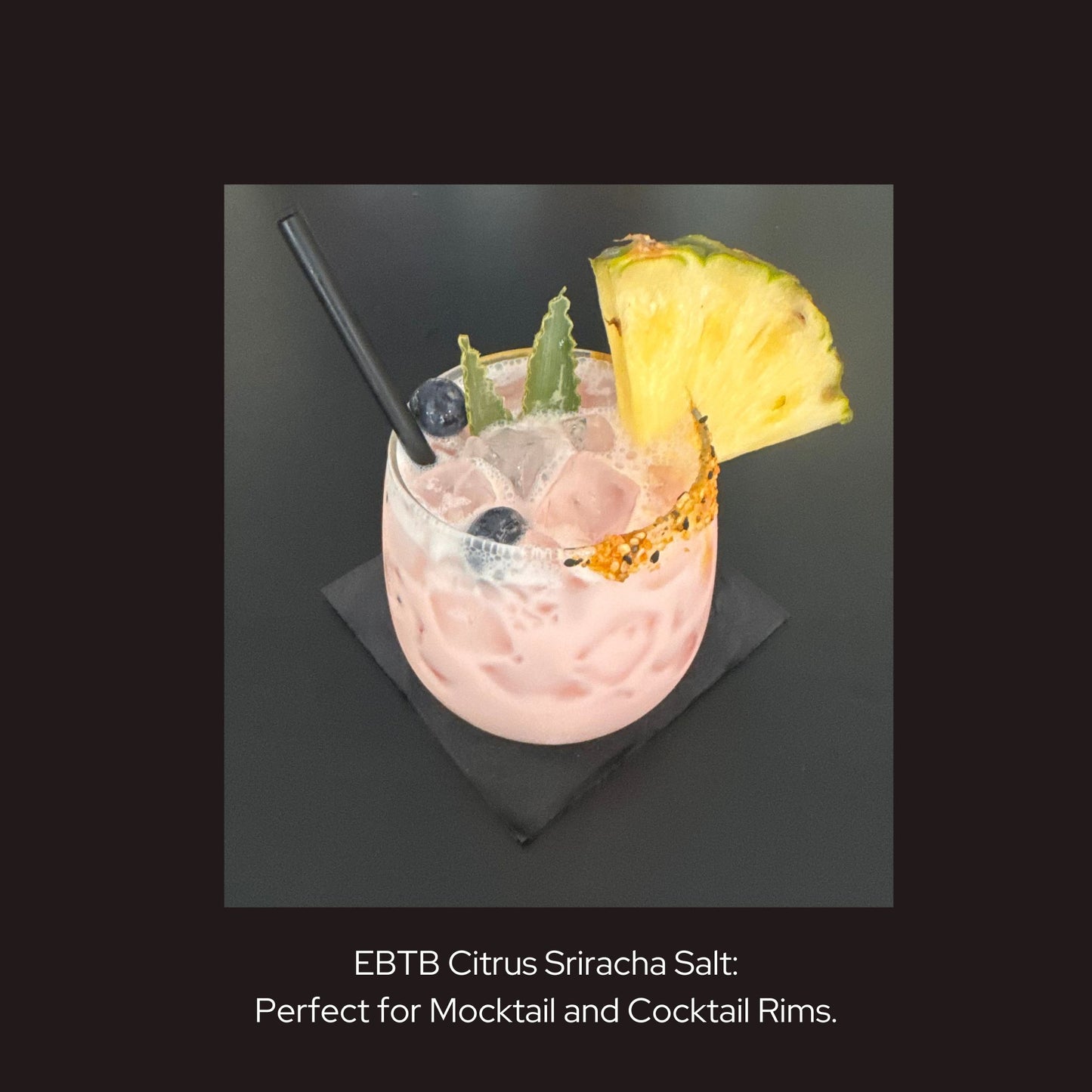 Refreshing mocktails and cocktails with Sloan Seasonings rimming the glass – bold, clean flavor perfect for elevated sipping