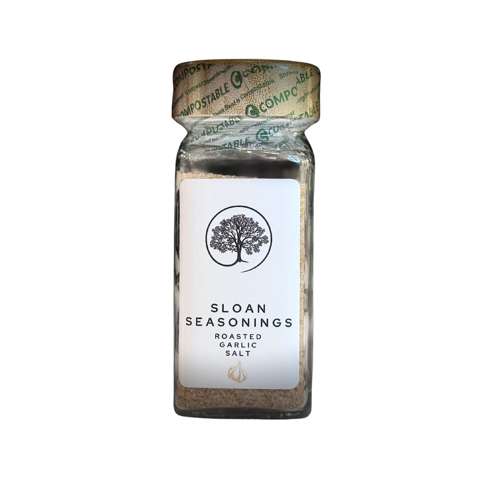 Sloan Seasoning Salt – 3.5 oz Square Glass Jar with Bamboo Lid | All-Natural Spice Blend