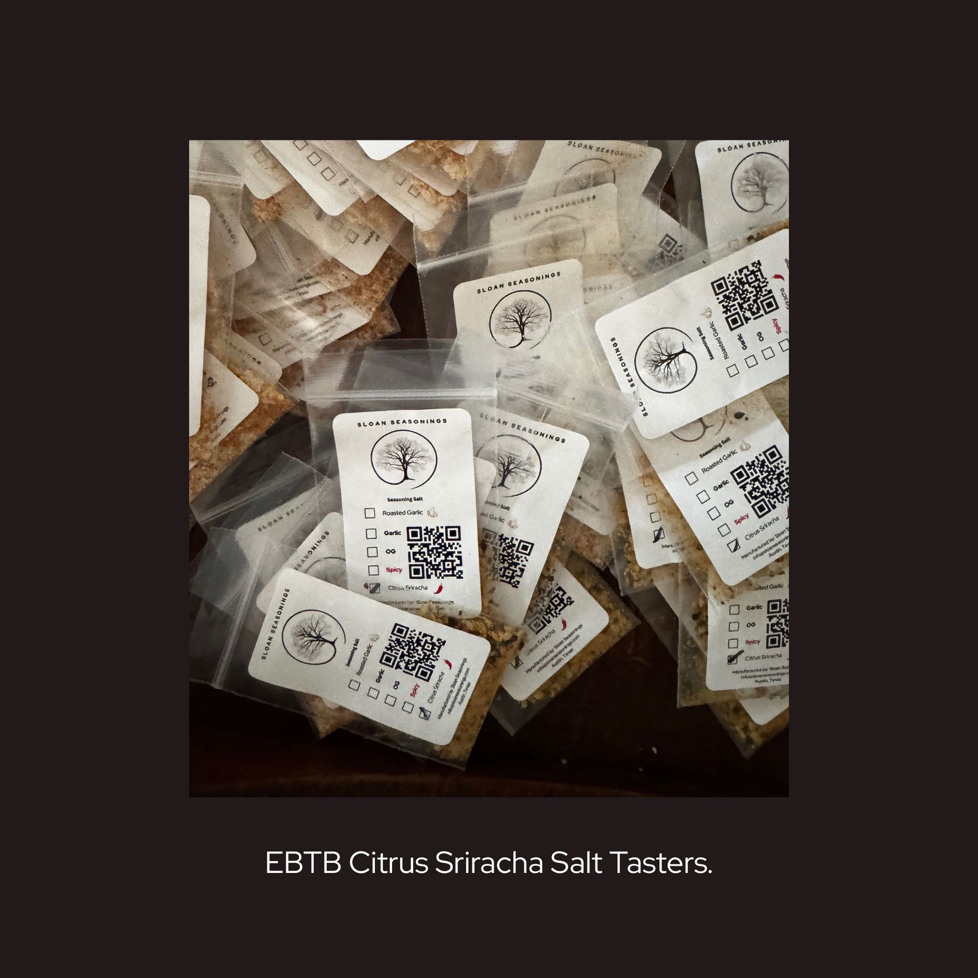 Sloan Seasonings tasters EBTB citrus Sriracha – portable flavor packs for seasoning on the go